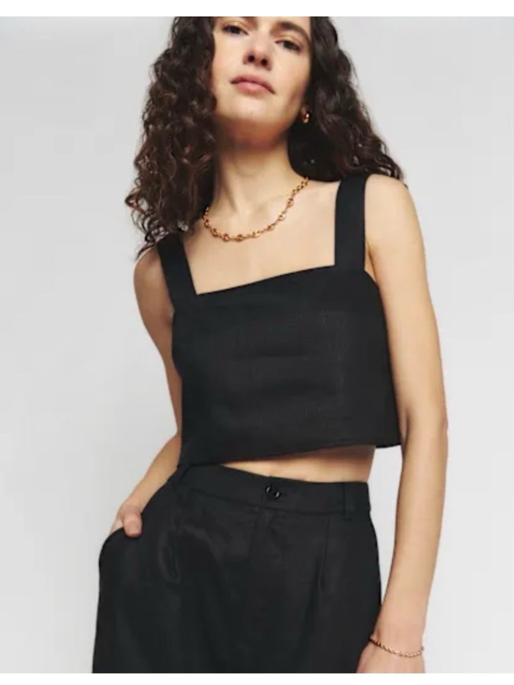 Reformation Linen Pants and Tank Set